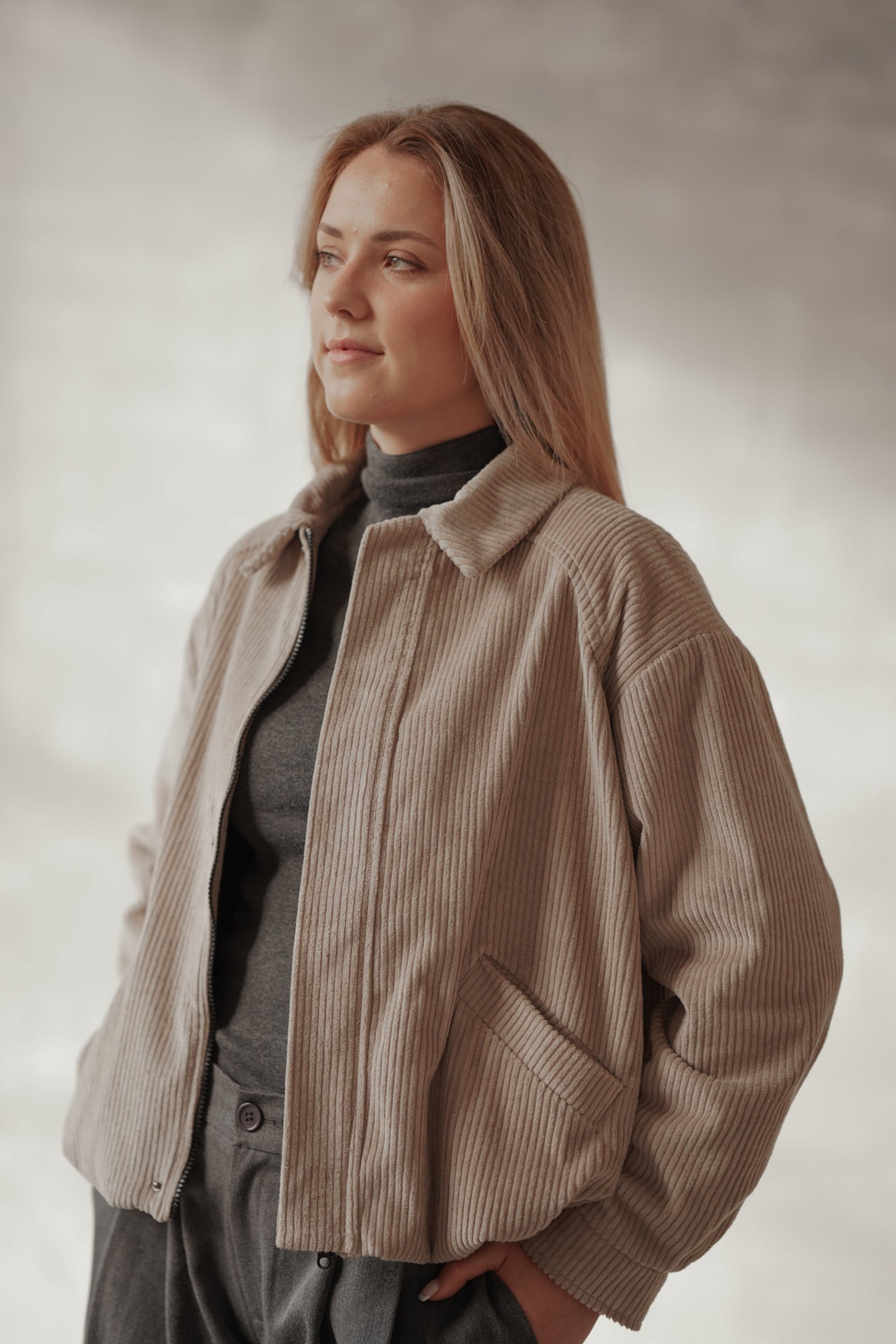 KURTKA BOMB CORD MOM